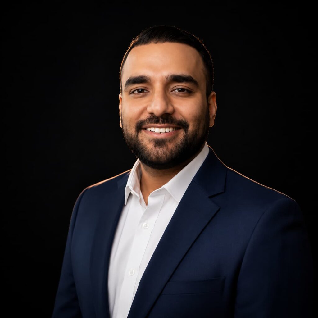 Client portrait of Dr. Adil Khan Yusufzai, Founder of Tuluhealth, sharing a testimonial for product design and digital marketing services in Thrissur